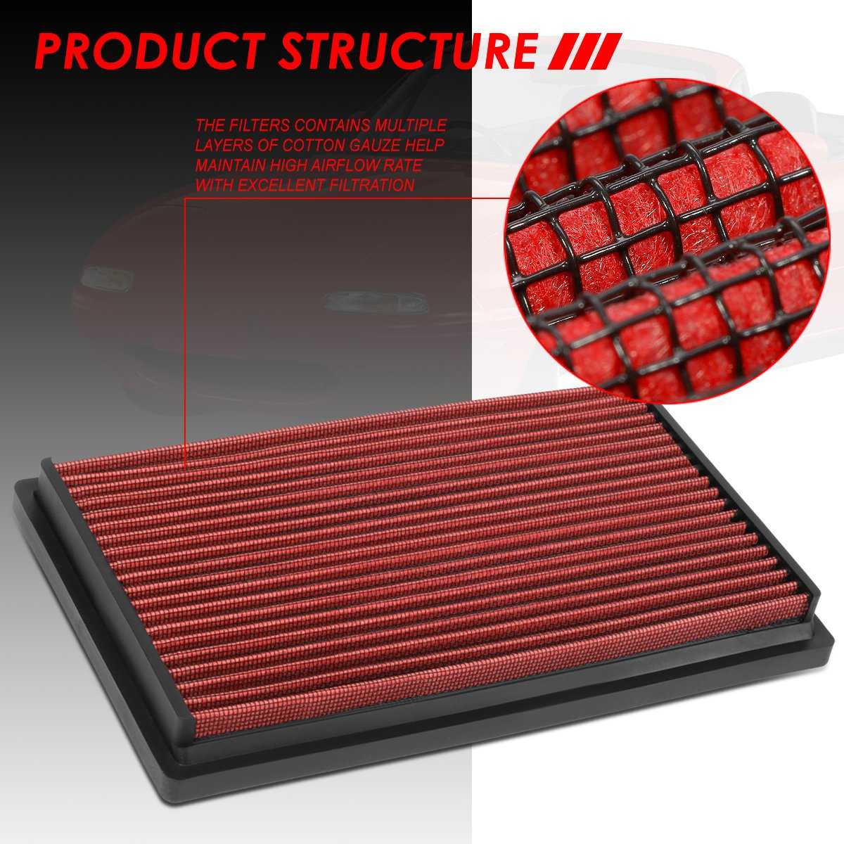 DNA Motoring, DNA Panel Air Filter Mazda 323 (1990-1994) Drop In Replacement