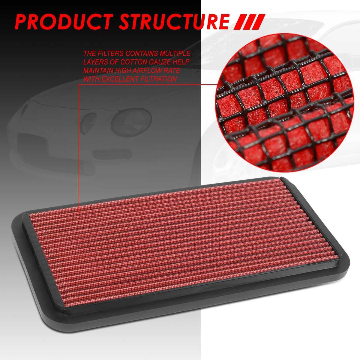 DNA Motoring, DNA Panel Air Filter Toyota Celica (1986-1993) Drop In Replacement