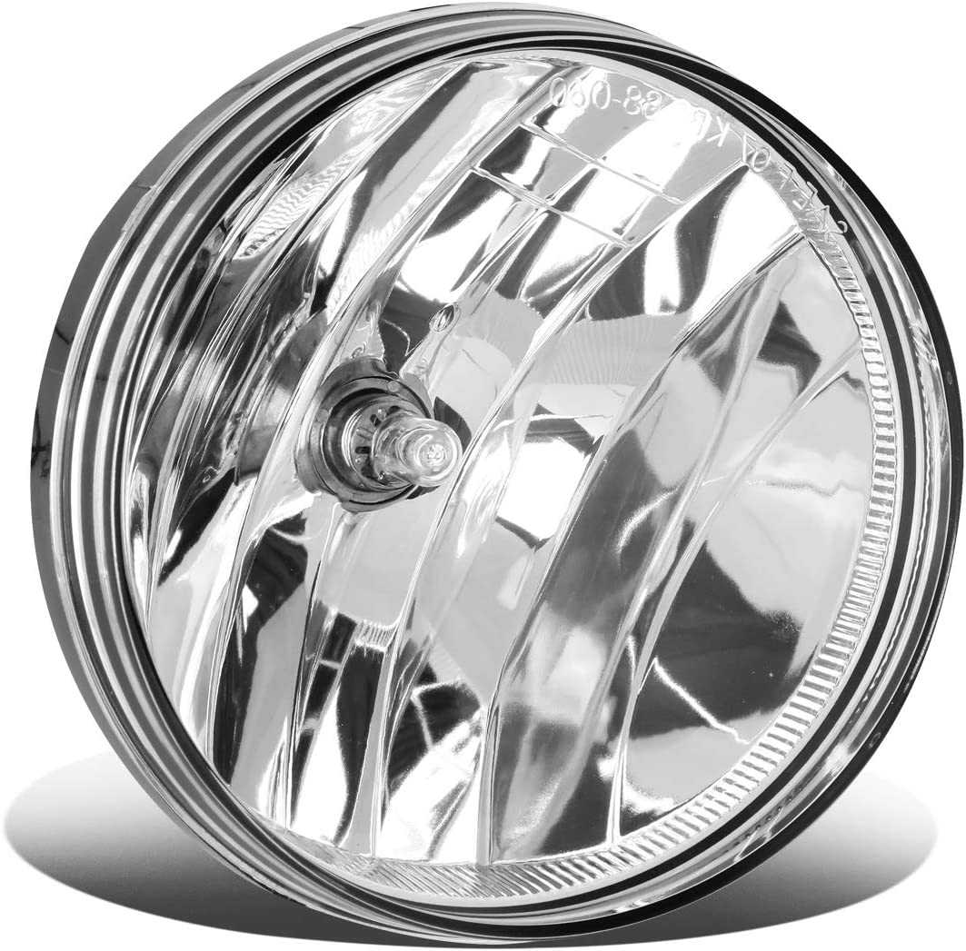 DNA Motoring, DNA Projector Fog Lights GMC Sierra (07-14) [OE Style - Clear Lens] - Passenger or Driver Side