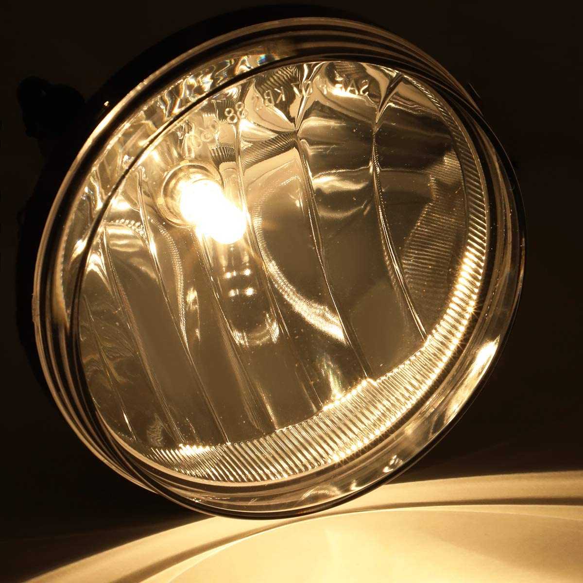 DNA Motoring, DNA Projector Fog Lights GMC Sierra (07-14) [OE Style - Clear Lens] - Passenger or Driver Side