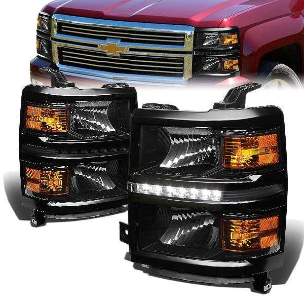 DNA Motoring, DNA Projector Headlights Chevy Silverado 1500 (14-15) w/ LED DRL - Black or Chrome