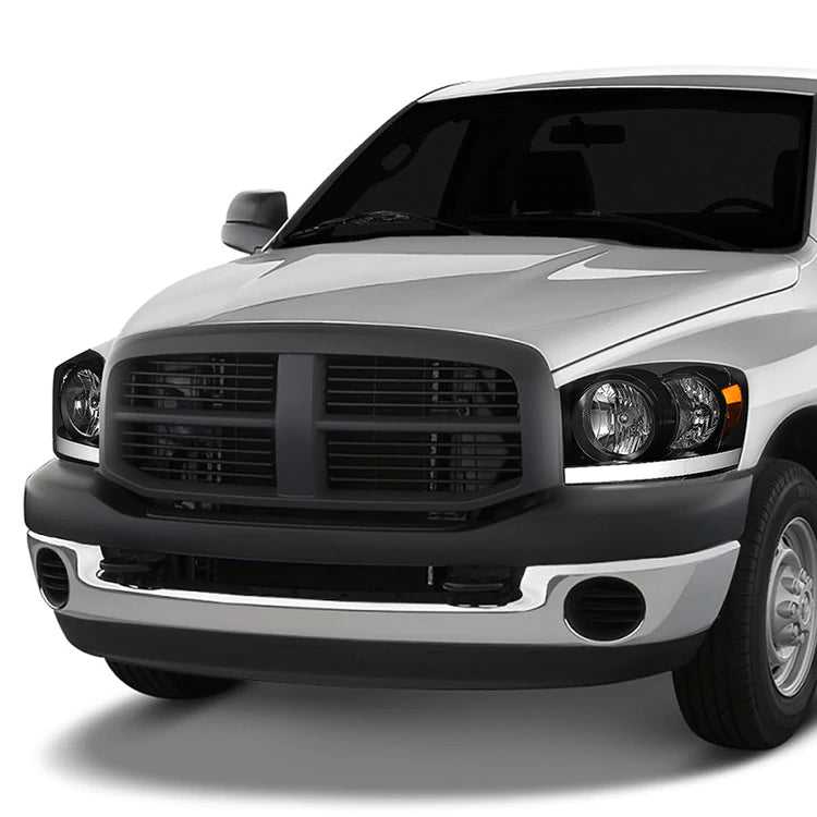 DNA Motoring, DNA Projector Headlights Dodge Ram 1500/2500/3500 (06-09) w/ DRL LED Bar - Black or Chrome