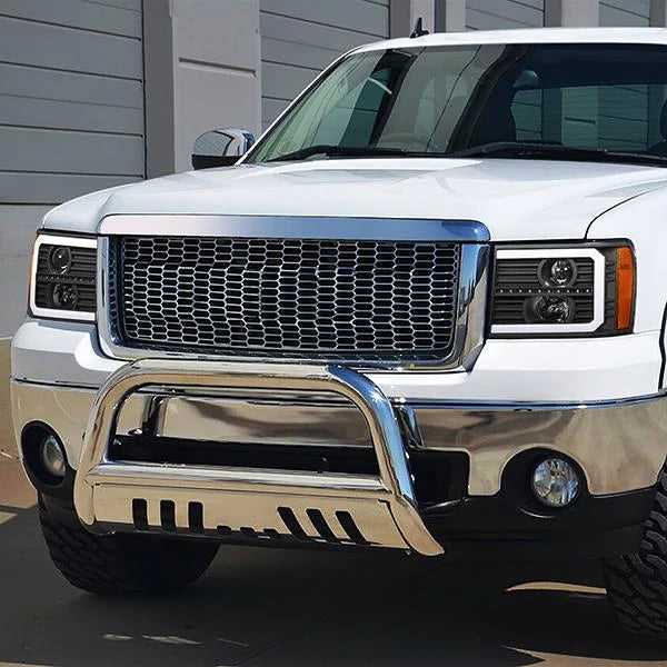 DNA Motoring, DNA Projector Headlights GMC Sierra 1500/2500/3500 (07-14) w/ DRL LED & Sequential Signal - Black Housing