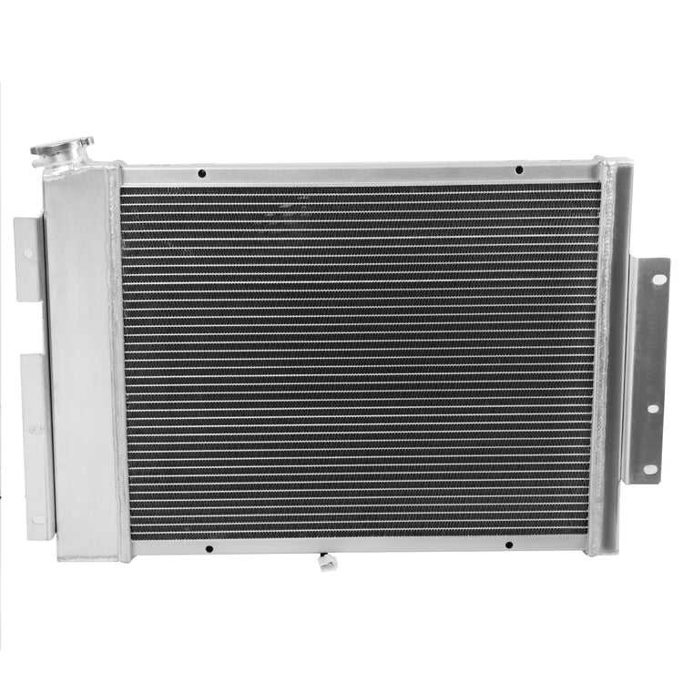 DNA Motoring, DNA Radiator Chevy Camaro M/T (67-69) [w/ 12V Fan Shroud] 3 Row Aluminum Performance Replacement