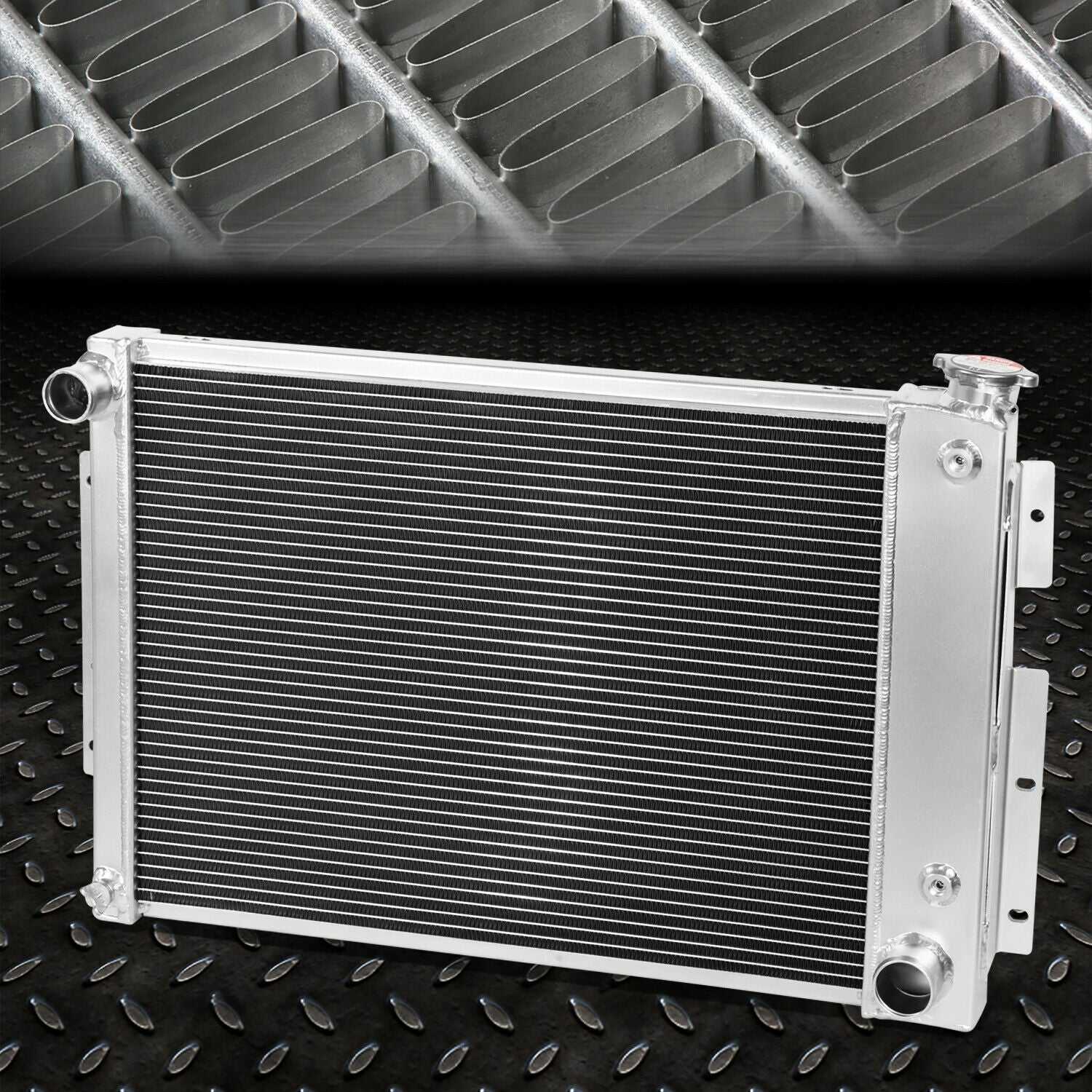 DNA Motoring, DNA Radiator Chevy Camaro V8 M/T (67-69) 3 Row Aluminum Performance Replacement