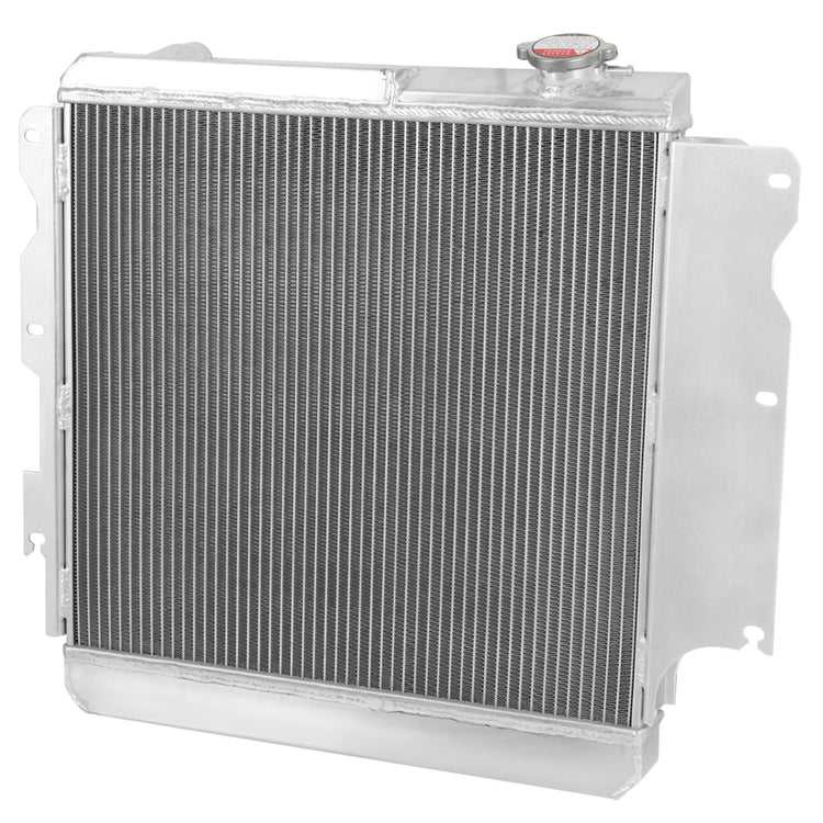 DNA Motoring, DNA Radiator Jeep Wrangler YJ/TJ 2.4/4.2 (87-06) [w/ 12V Fan Shroud] 3 Row Aluminum Performance Replacement