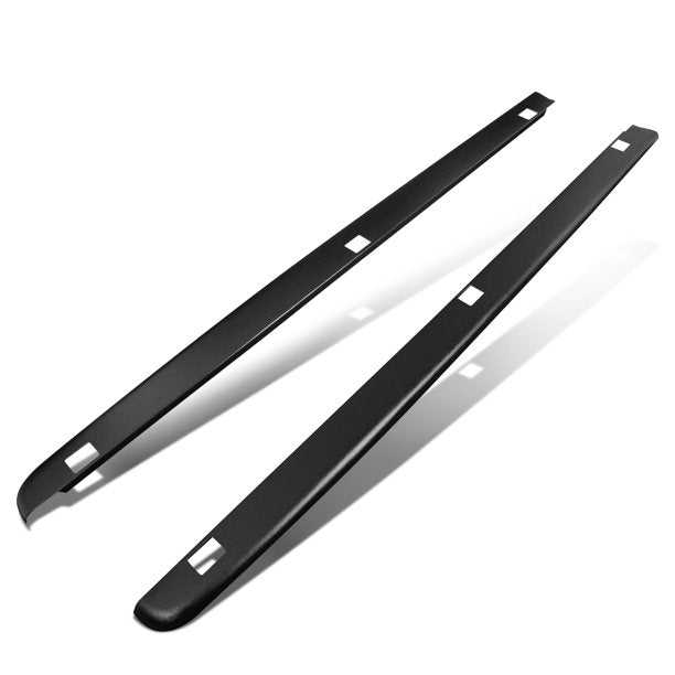 DNA Motoring, DNA Side Rail Caps Chevy Silverado 1500 (2007-2013) 2500 HD/3500 HD (2007-2014) 8Ft Fleetside Long Bed w/ Holes - Pair