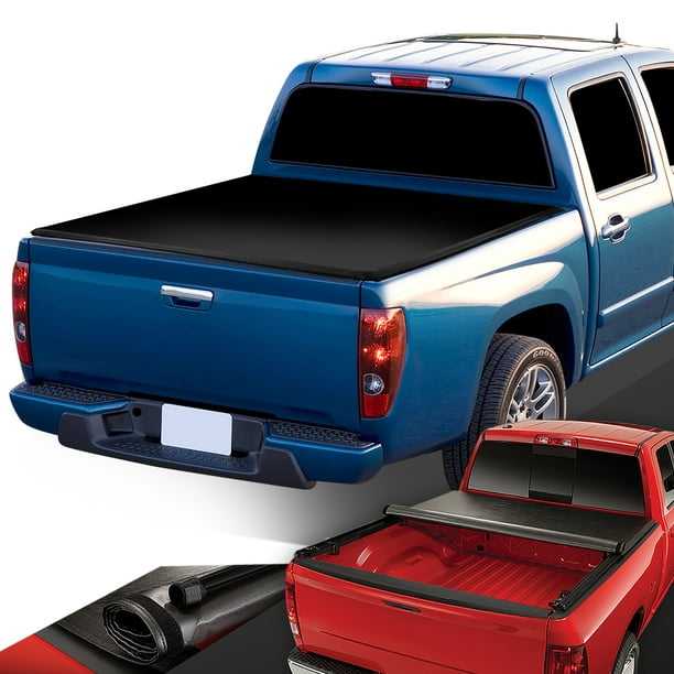 DNA Motoring, DNA Tonneau Cover Chevy Colorado / GMC Canyon (2004-2012) 5'3" Bed Soft Roll-Up - Black