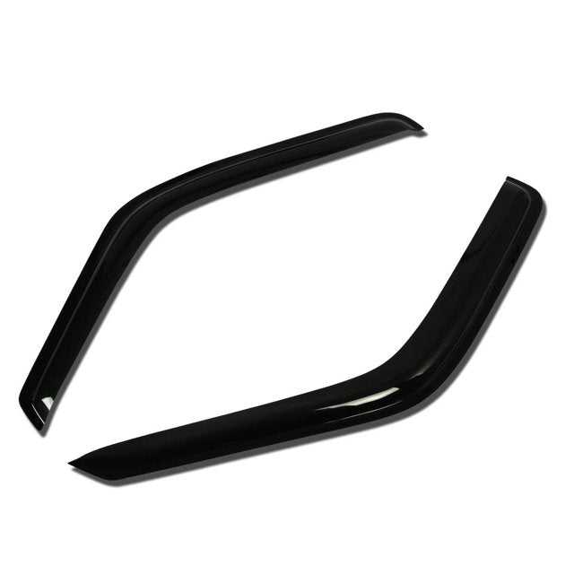 DNA Motoring, DNA Window Visors Dodge Dakota Standard Cab (1987-1996) Tape-On - Dark Smoke