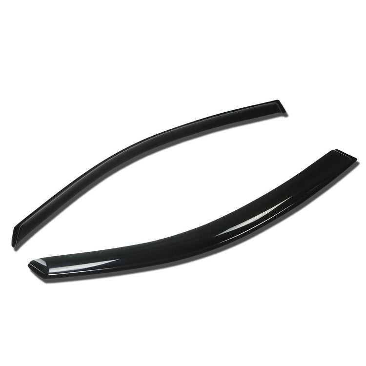 DNA Motoring, DNA Window Visors Ford Focus ZX3 (2000-2006) Tape-On - Dark Smoke