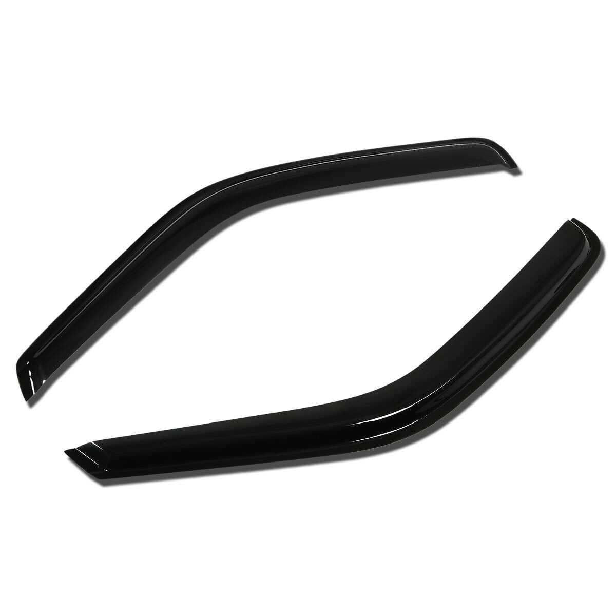 DNA Motoring, DNA Window Visors GMC C4500/C5500 Topkick (2003-2009) Tape-On - Dark Smoke