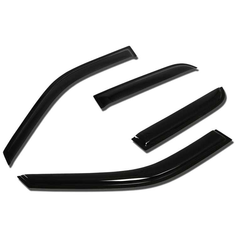 DNA Motoring, DNA Window Visors Honda CRV (2002-2006) Tape-On - Dark Smoke