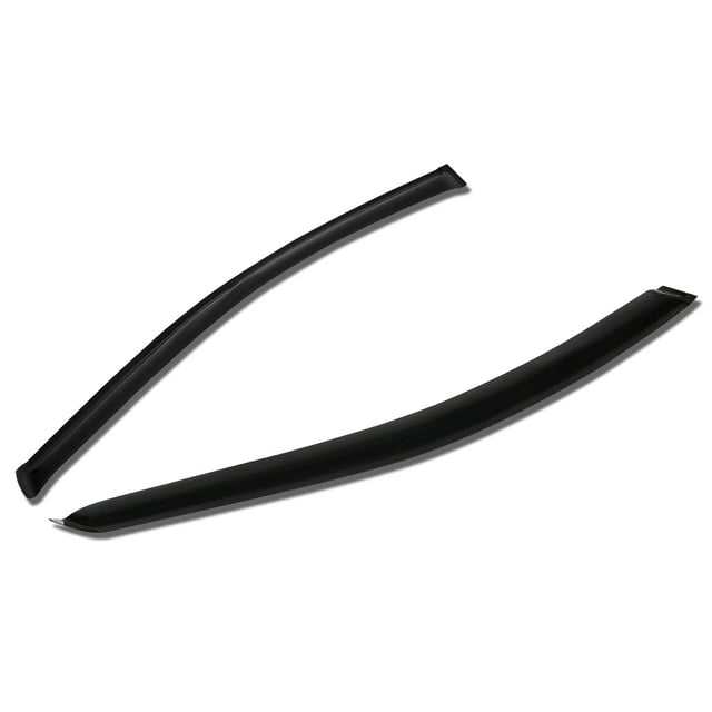 DNA Motoring, DNA Window Visors Honda Civic Coupe (2006-2011) Tape-On - Dark Smoke