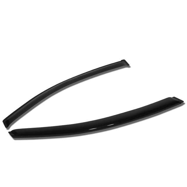 DNA Motoring, DNA Window Visors Honda Civic Coupe (2012-2015) Tape-On - Dark Smoke