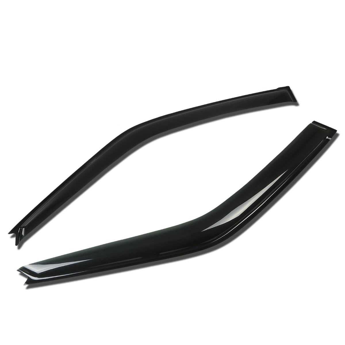 DNA Motoring, DNA Window Visors Honda Civic Hatchback 3-Door (1988-1991) Tape-On - Dark Smoke