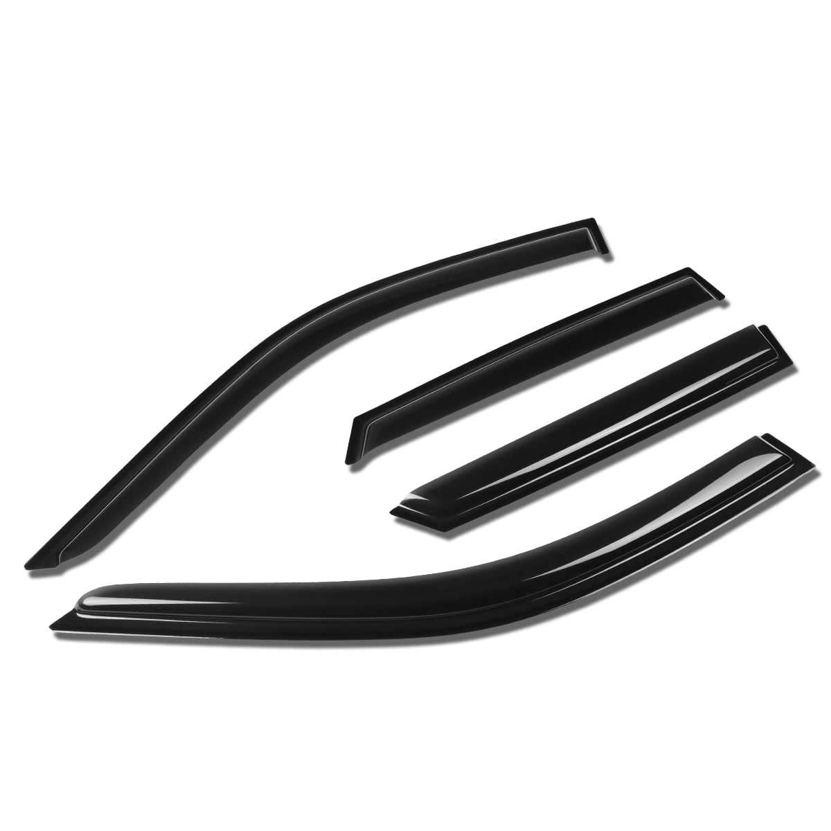 DNA Motoring, DNA Window Visors Mazda Protege5 (2002-2003) Tape-On - Dark Smoke