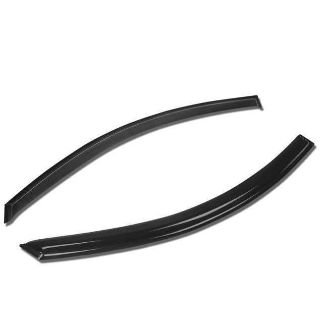 DNA Motoring, DNA Window Visors Nissan Altima Coupe (2008-2013) Tape-On - Dark Smoke