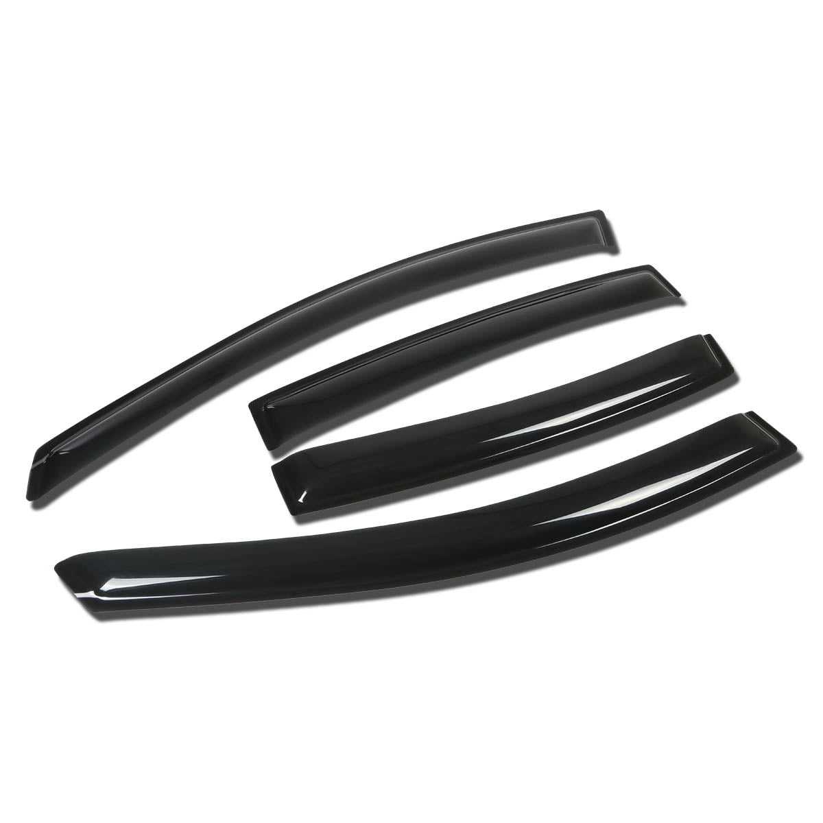 DNA Motoring, DNA Window Visors Pontiac G8 (2008-2009) Tape-On - Dark Smoke