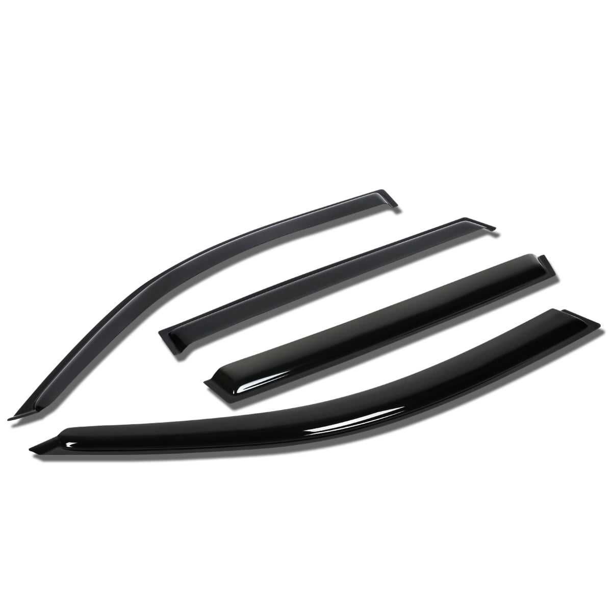 DNA Motoring, DNA Window Visors Toyota Rav4 (2001-2005) Tape-On - Dark Smoke