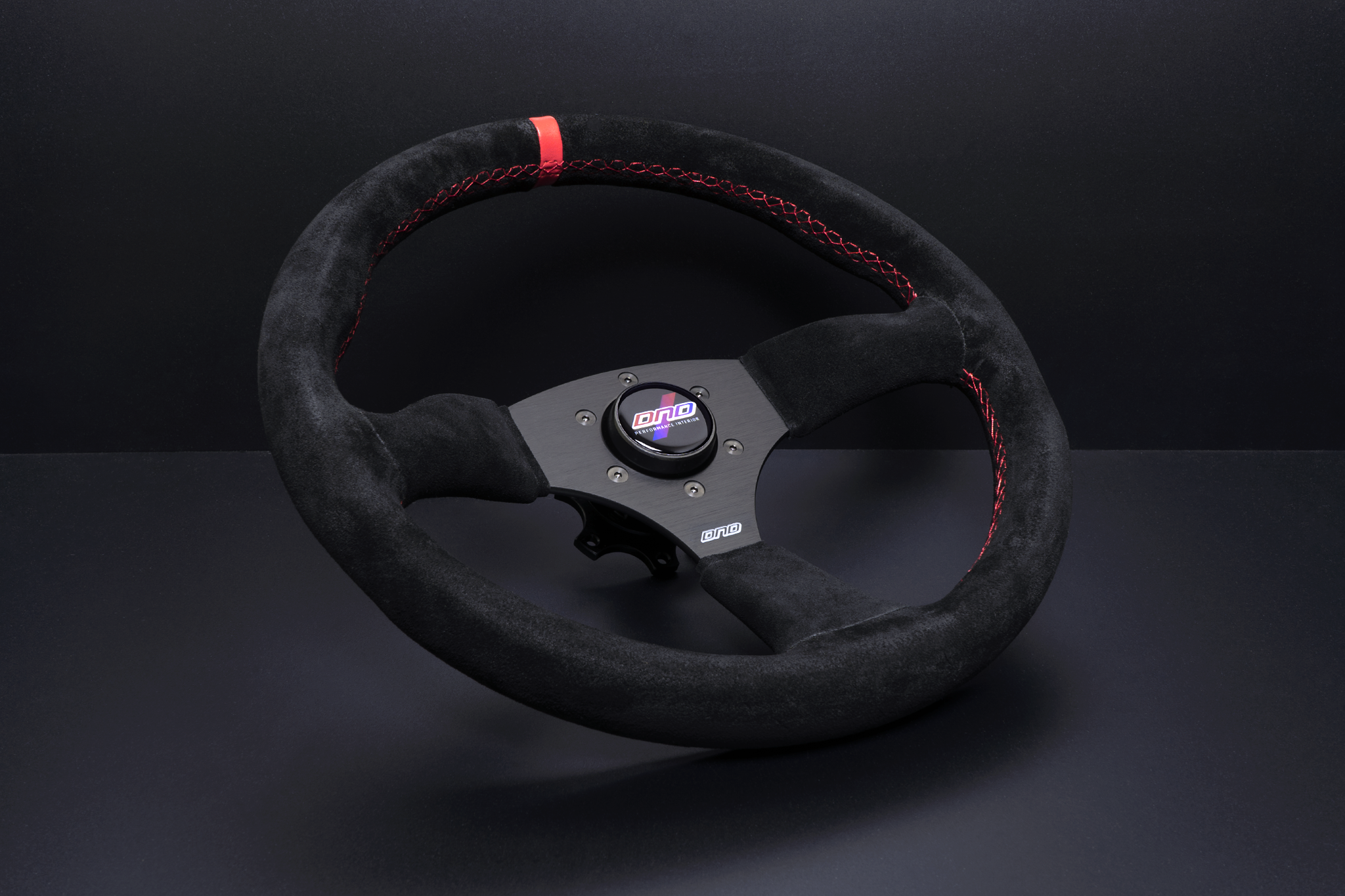 DND Performance Interior, DND Alcantara Touring Steering Wheel (50mm) Red / Gray / Purple