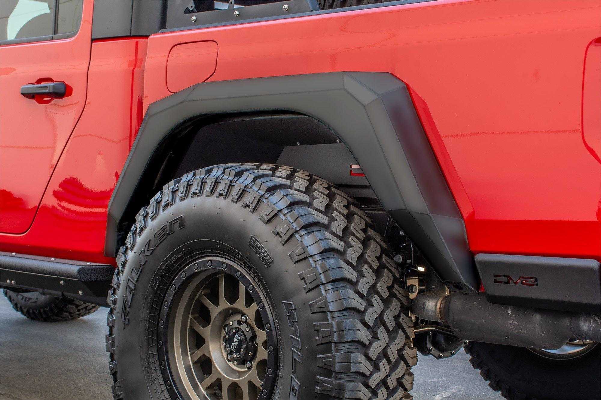 DV8 Off Road, DV8 Off Road Armor Fender Flares Jeep Gladiator JT (2020-2021) Front & Rear