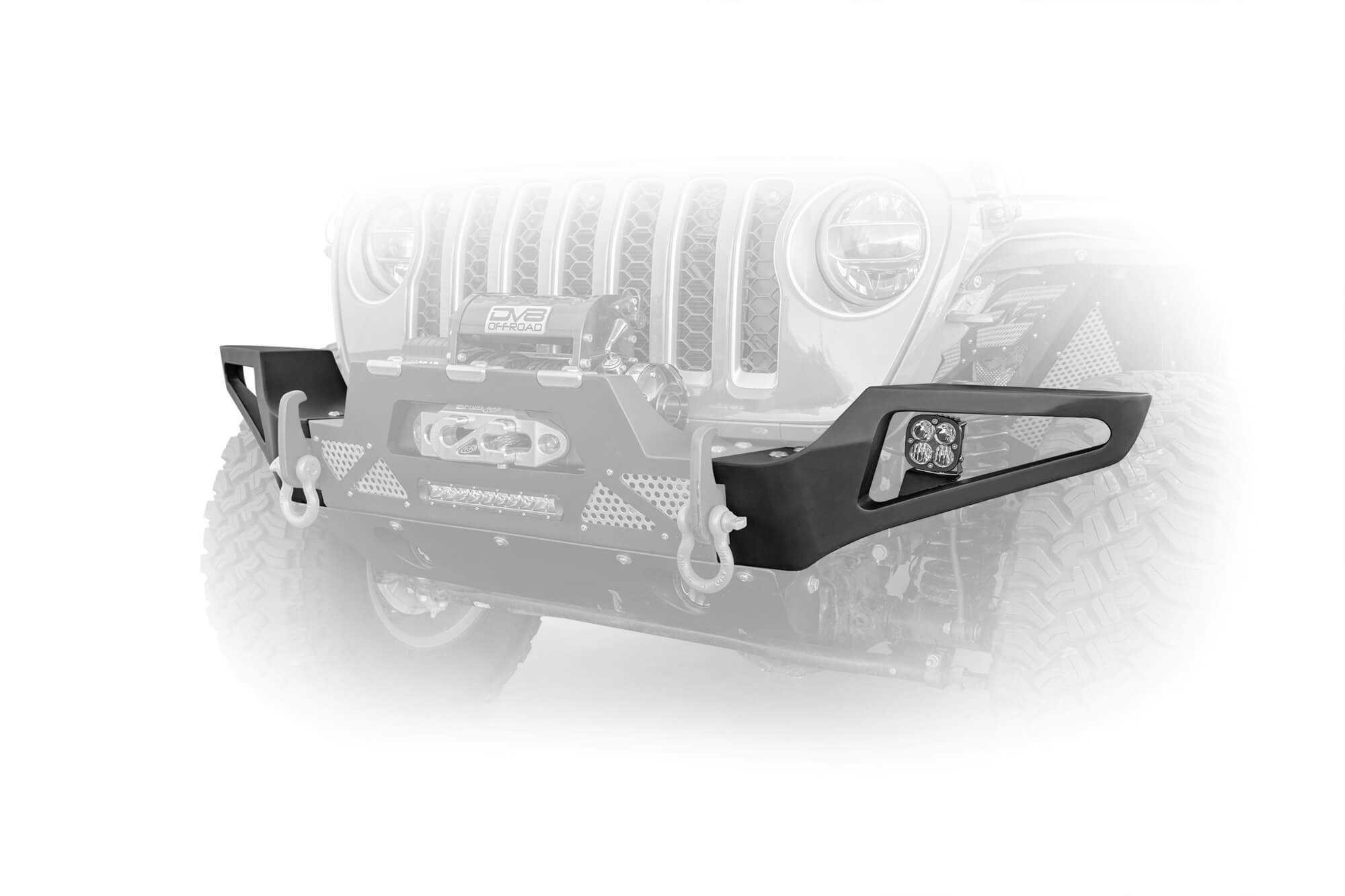 DV8 Off Road, DV8 Off Road Bumper Jeep Wrangler JL (2018-2021) Gladiator JT (2020-2021) Modular Wings