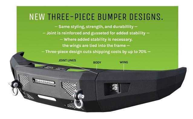 DV8 Off Road, DV8 Off Road Front Bumper Dodge Ram 1500 (2013-2018) FBDR1-02