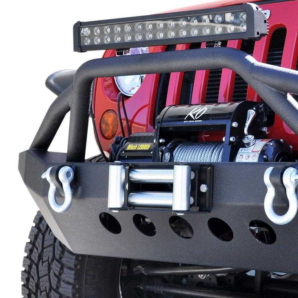 DV8 Off Road, DV8 Off Road Front Bumper Jeep Wrangler JK (2007-2018) Gladiator JL/JT (2018-2021) FS-6 with ABJL-01 - FBSHTB-06