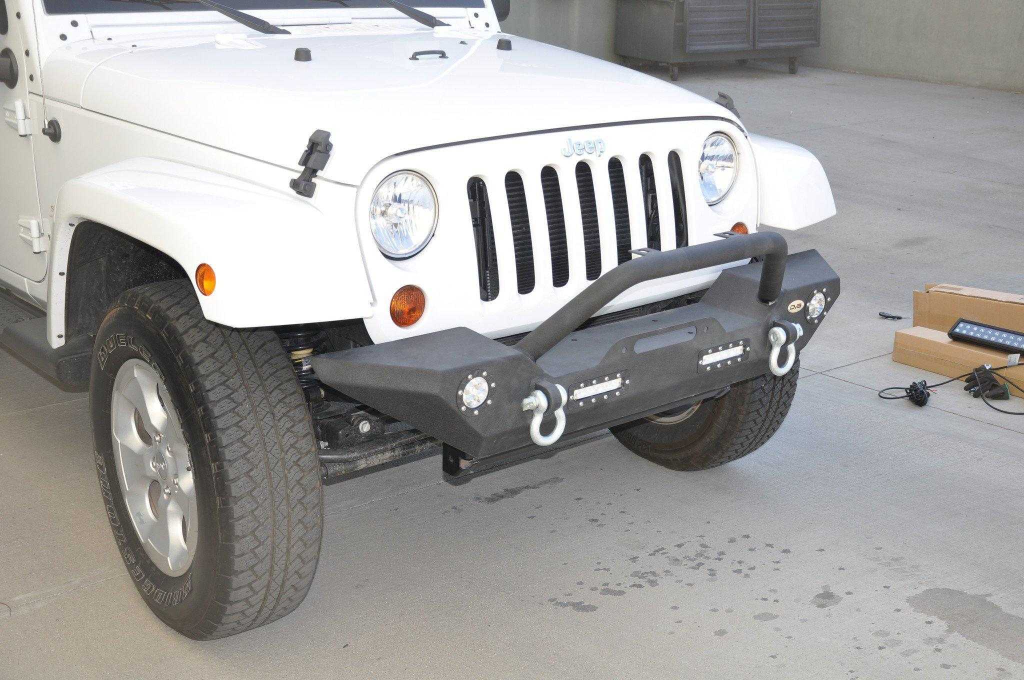 DV8 Off Road, DV8 Off Road Front Bumper Jeep Wrangler JK (2007-2018) Gladiator JL/JT (2018-2021) FS-7 with ABJL-01 - FBSHTB-07