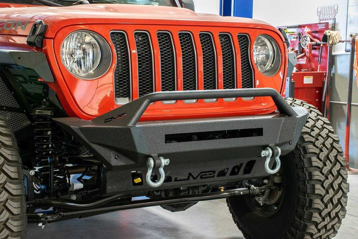 DV8 Off Road, DV8 Off Road Front Bumper Jeep Wrangler JL (2018-2021) Gladiator JT (2020-2021) Stubby - FBJL-01