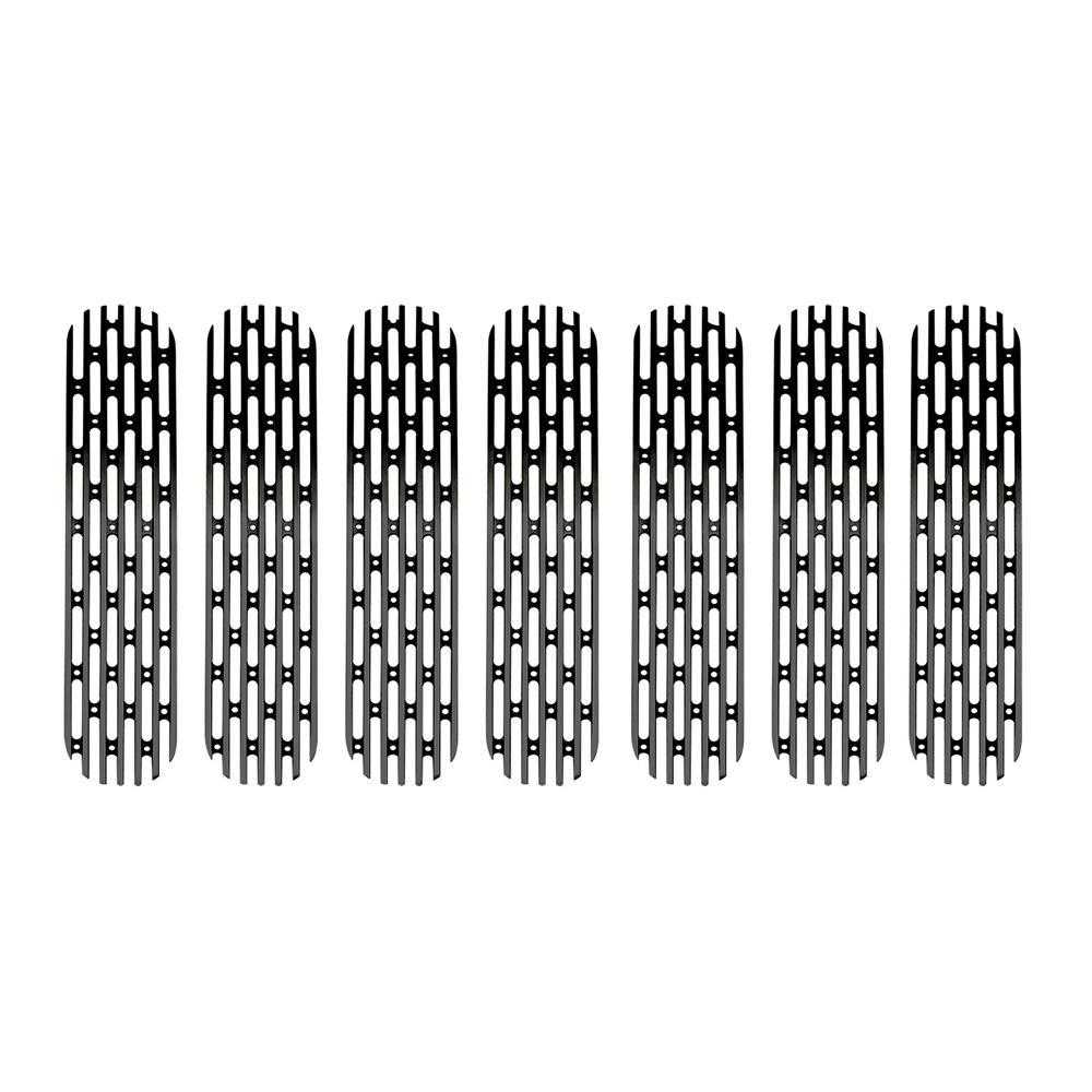 DV8 Off Road, DV8 Off Road Grille Inserts Jeep Wrangler JK (2007-2018) Black / Brushed / Polished