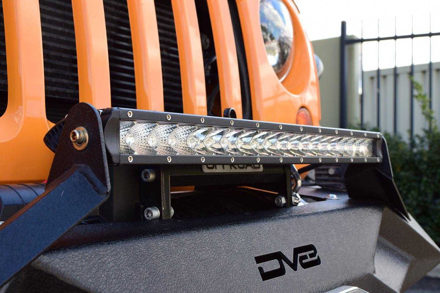 DV8 Off Road, DV8 Off Road LED Light Bar Single Row - Chrome Face