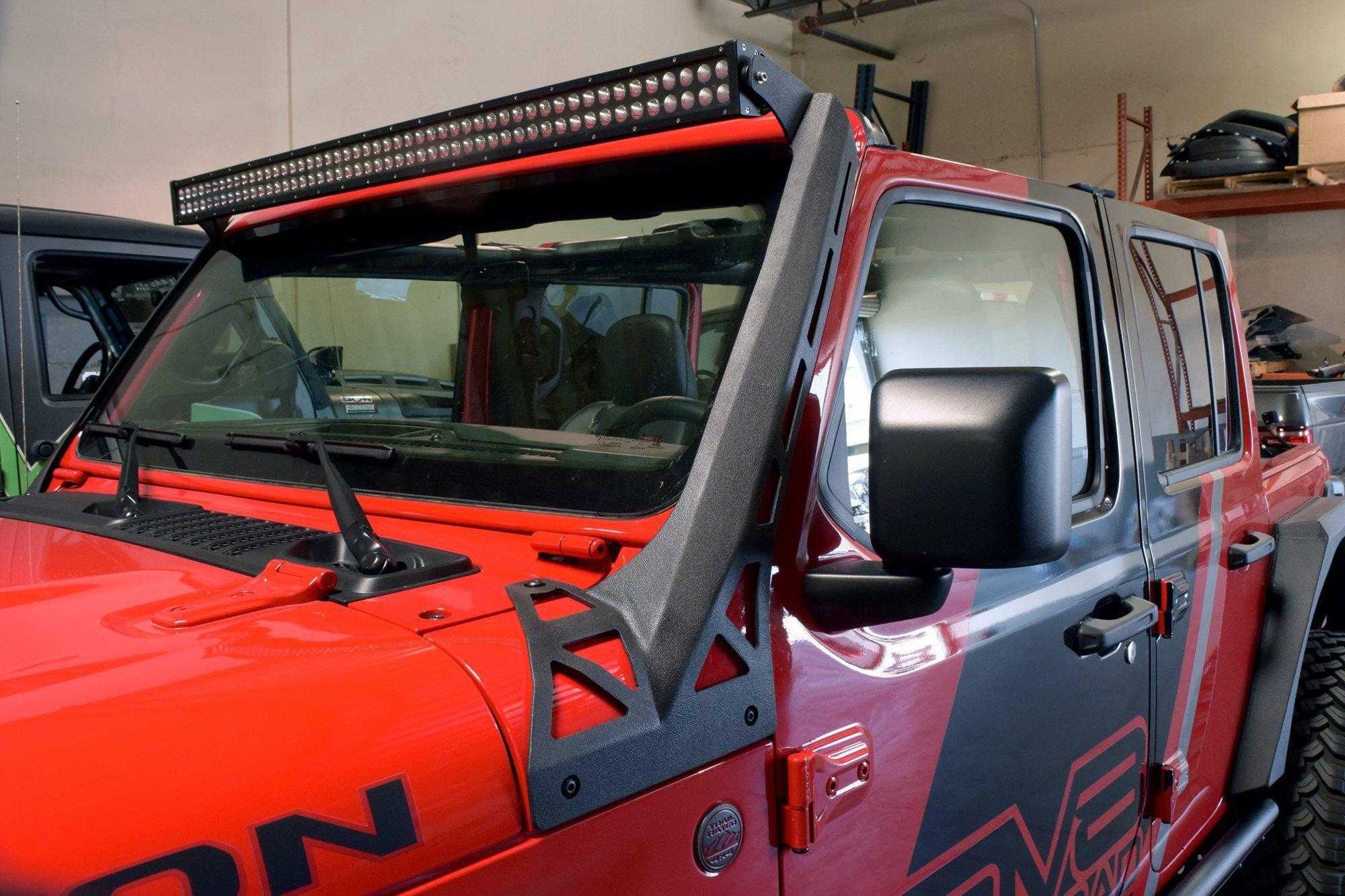 DV8 Off Road, DV8 Off Road Light Mount Jeep Wrangler JL (2018-2021) Gladiator JT (2020-2021) Full / Lower A-Pillar