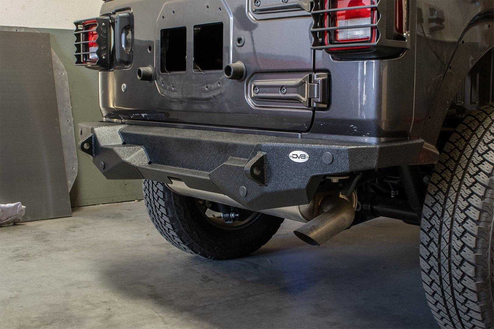 DV8 Off Road, DV8 Off Road Rear Bumper Jeep Wrangler JL (2018-2021) High Clearance with Carrier - RBJL-08