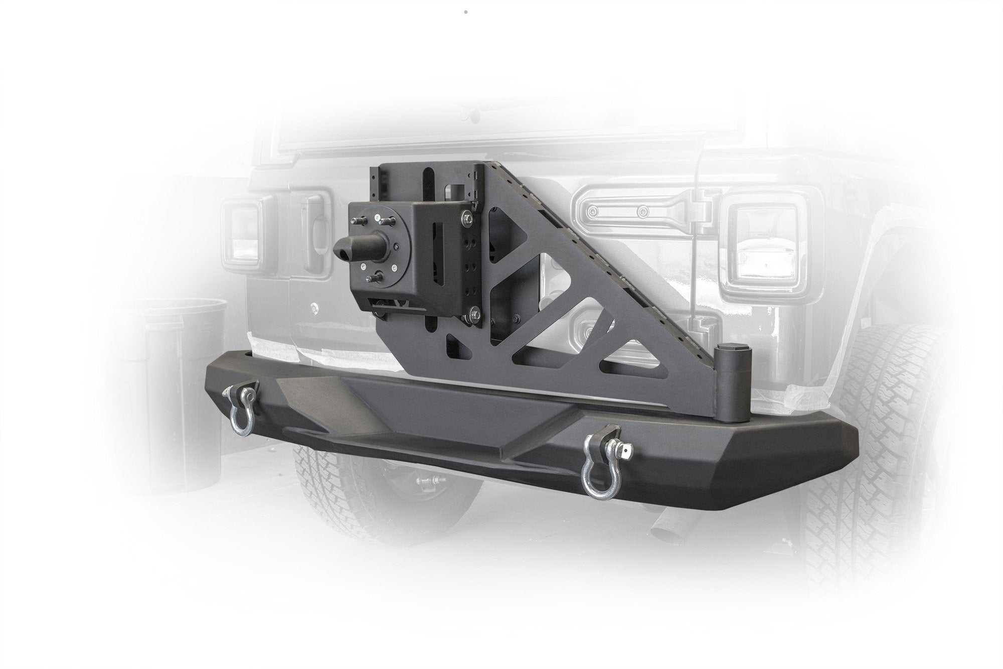 DV8 Off Road, DV8 Off Road Rear Bumper Jeep Wrangler JL (2018-2021) with Swing Away Tire Carrier - RBJL-08