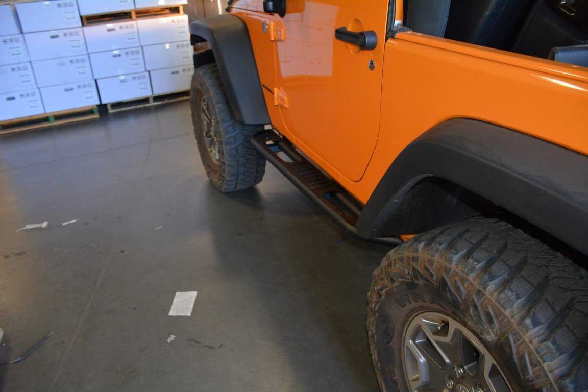 DV8 Off Road, DV8 Off Road Rock Sliders Jeep Wrangler JK 2 Door (2007-2018) with Step / Rock Skins Style