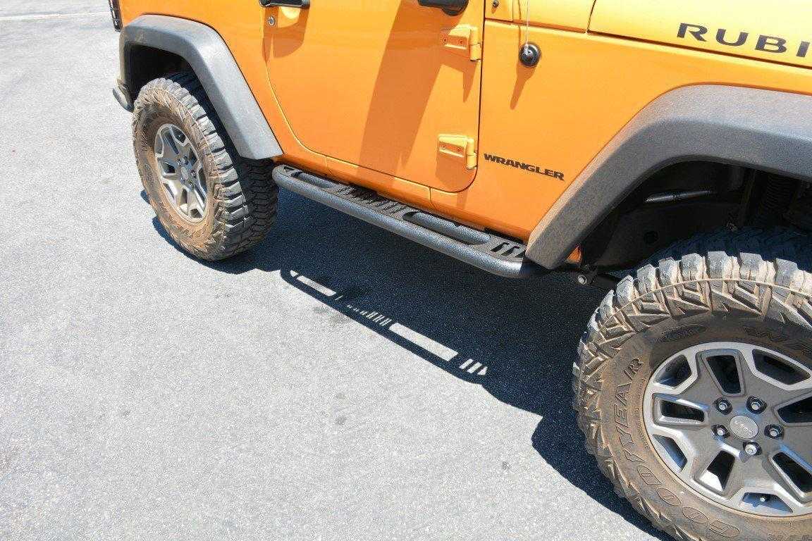 DV8 Off Road, DV8 Off Road Rock Sliders Jeep Wrangler JK 2 Door (2007-2018) with Step / Rock Skins Style