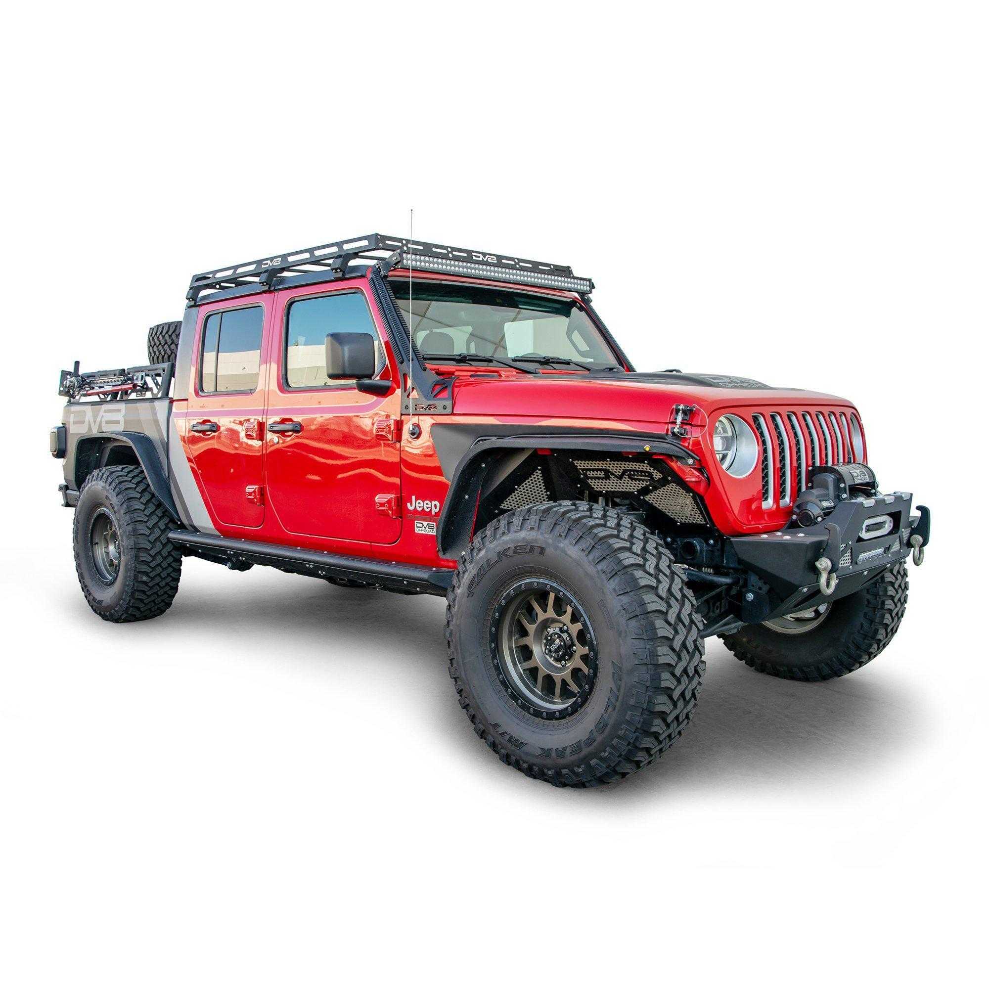 DV8 Off Road, DV8 Off Road Roof Rack Jeep Wrangler JK 4DR (2007-2018) Gladiator JL 2 DR (2018-2021) JT (2019-2021) RRJL-02