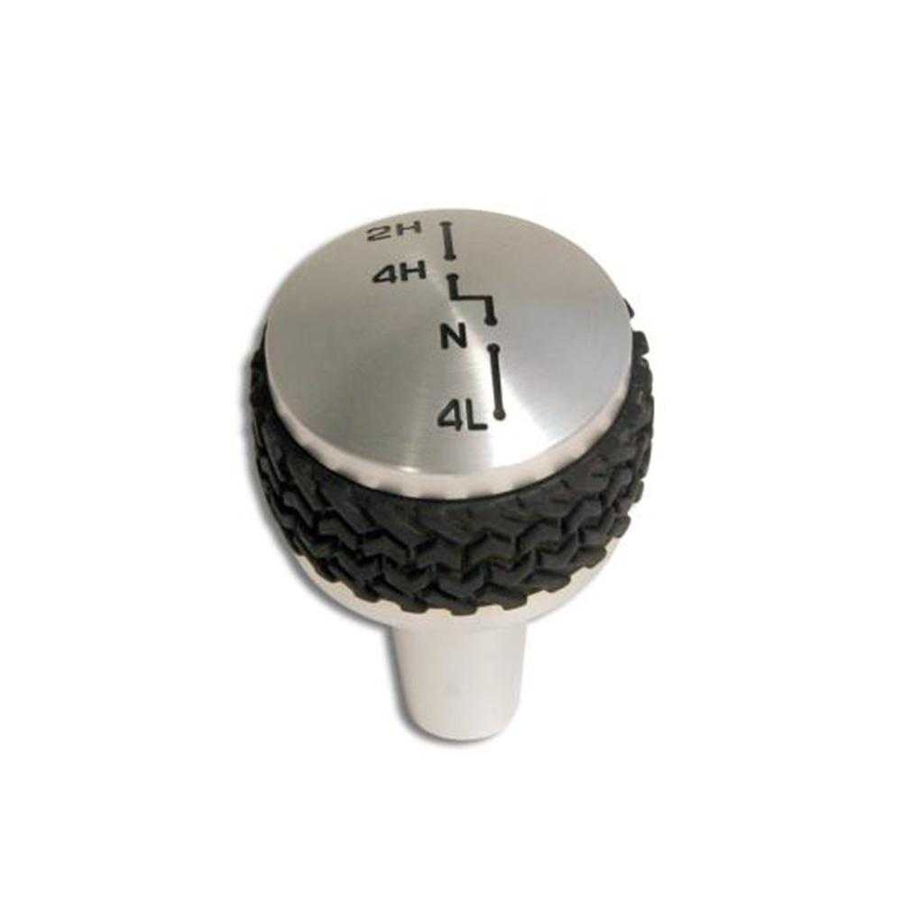 DV8 Off Road, DV8 Off Road Shift Knob Jeep Wrangler JK (2007-2018) 4WD - Black / Silver