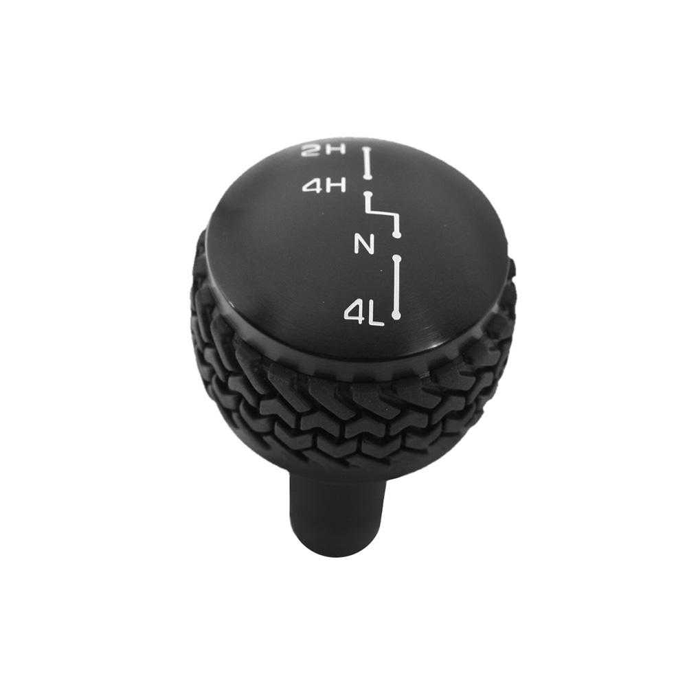 DV8 Off Road, DV8 Off Road Shift Knob Jeep Wrangler JK (2007-2018) 4WD - Black / Silver