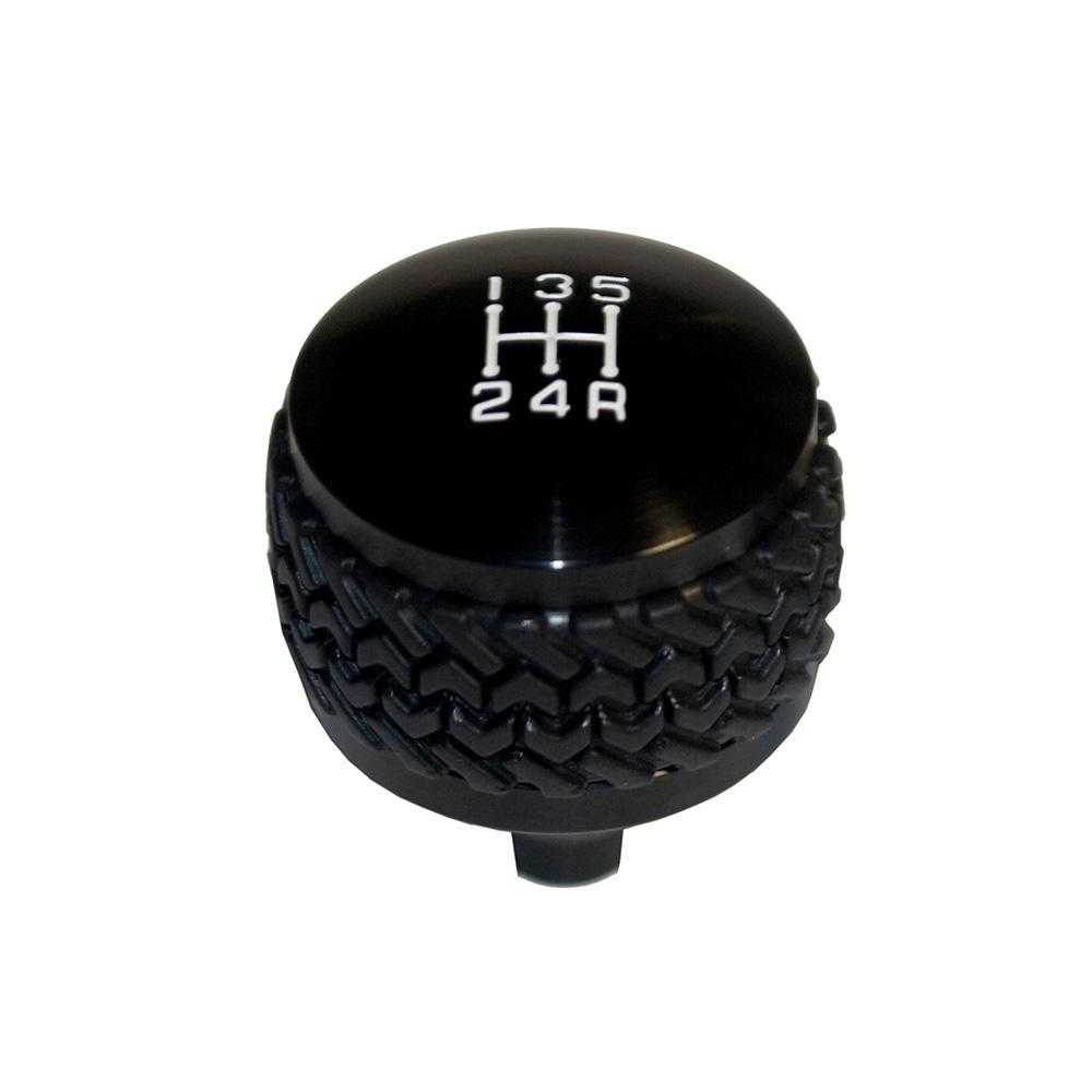 DV8 Off Road, DV8 Off Road Shift Knob Jeep Wrangler YJ (1987-1995) Black / Silver