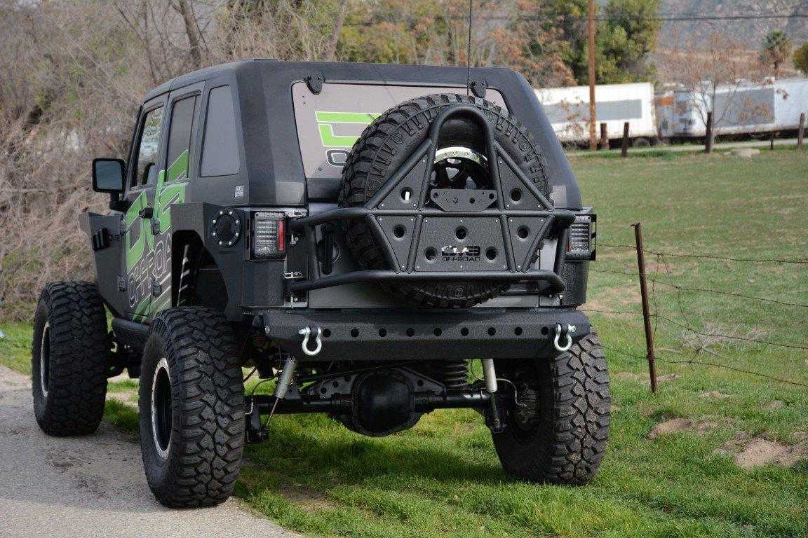 DV8 Off Road, DV8 Off Road Tire Carrier Jeep Wrangler JK (2007-2018) Body Mount / with Bearing