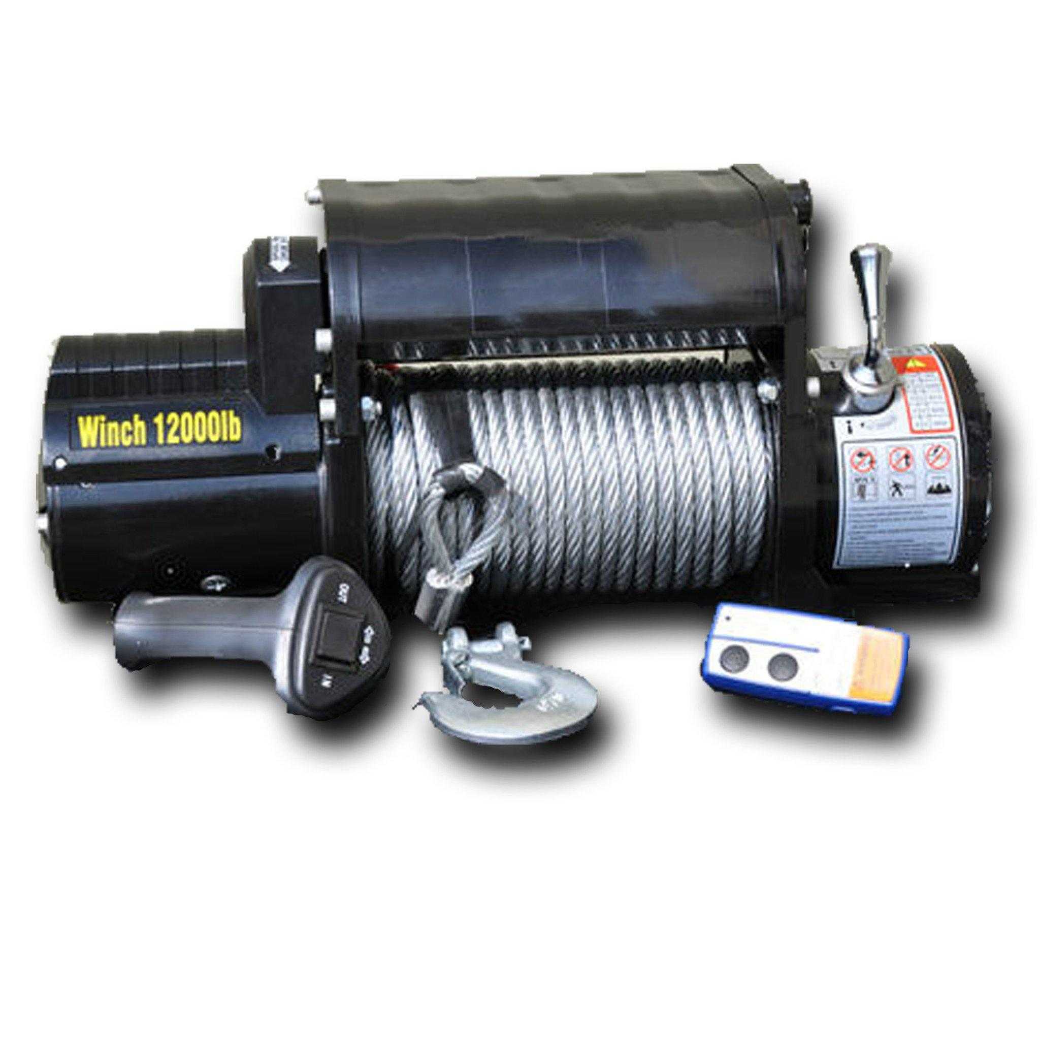 DV8 Off Road, DV8 Off Road Winches 12K Lbs Steel Cable / Synthetic Rope